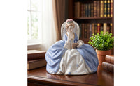Woman Reading Statue Elegant Figurine with Book Timeless Feminine Figure Statue for Collectors