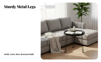 Space-Saving Foldable Couch Table Portable Foldable Tray Table Easy Assembly Household Furniture Stable Support for Apartment Dwellers, Homeowners, Students, Living Room, Bedroom, Next to Sofa, Small Areas