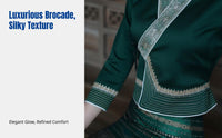 Thai Dai Brocade Dress Set, Embroidered Skirt, Artistic Photography, Dance Costume for Women