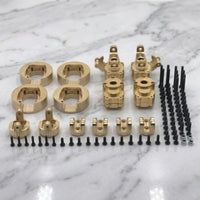 Brass 1:10 Scale RC Car Parts with Fasteners Precision-Machined Brass Counterweights for YK4102 YK4103 YK6101, Tuning, Maintenance