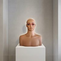 Female Mannequin Head with Shoulders Realistic Mannequin Head with Shoulders Professional for Hairstylists, Cosmetologists, Salons, Retail Storefronts