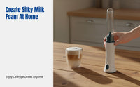 Rechargeable Electric Whisk Beater, Automatic Milk Frother, Compact Home Blender, Multi-Function