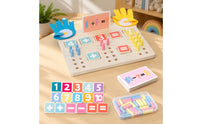 Wooden Math Learning Board Hands-on Learning Wooden Math Board for Homeschool