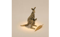 Mother Marsupial Statue Mottled Finish Marsupial Figurine Detailed Craftsmanship Animal Decor for Home Display