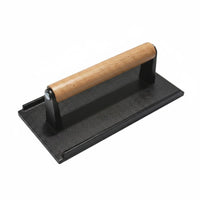 Cast Iron Patty Press  Uncoated   Patty Press Heavy Duty Hamburger Smasher for Barbecue, Griddle