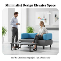 Business-Grade Lounge Sofa and Table Set Modern Design Reception Seating flexible Setup professional Furnishing firm-density padding for Hotel Proprietors, Office Managers, Interior Designers, Lobby, Waiting Room