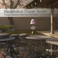 Japanese Style Ceramic Wind Chime with Lily of the Valley Design for Home and Garden Decor