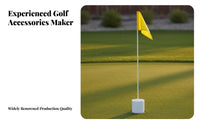 Putting Cup Flag Set Weather-Resistant Use Putting Green Flag and Cup Easy to Assemble Golf Flagstick Set for Practice, Outdoor, Indoor