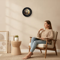 Wall Clock Silent Round Wall Clock Decorative for Bedroom, Shelf, Desk