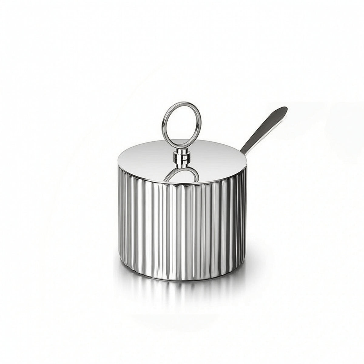 Seasoning Jar with Spoon Elegant Seasoning Cellar with Spoon Seasoning Pot with Lid Rust-Resistant Seasoning Cellar with Lid