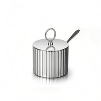Seasoning Jar with Spoon Elegant Seasoning Cellar with Spoon Seasoning Pot with Lid Rust-Resistant Seasoning Cellar with Lid