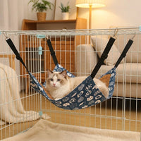 Cat Hanging Bed and Swing, Scratch-Resistant Textile with Adjustable Straps, Small Animal Rest for Various Sizes