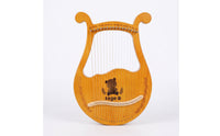 16-String Lyre Portable Lyre Acoustic Musical Instrument for Beginners, Students, Home Practice