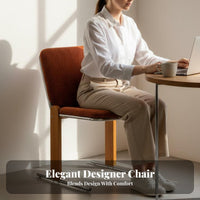 Ergonomic spinerest cylindrical Frame Chair Sleek silhouette Seating Furniture Century Modern Designera Modern Design Padded Seat and spine for Cafe Owners, Interior Designers, Homeowners, Dining Room, Restaurant, Coffee Shop, Home Office
