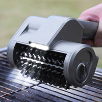 3-in-1 Stainless Steel Roller Brush Wireless Cordless Grill Brush Easy to Clean Cordless Grill Cleaner for Barbecue, Outdoor Cooking