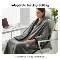 Velvety Rest Blanket Thickened for Warmth Textured Accent Throw Multi-Purpose