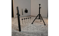 5-Rod Percussion Rack Easy to Install Multiple-Peg Cowbell Stand Bell Chime Stand for Artists