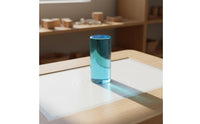 Acrylic Cylinder Block Early Learning Transparent Stacking Cylinder Smooth Edges Colorful Transparent Block for Preschoolers, Daycare