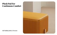 Light Luxury design Rectangular End-of-Bed Stool Modern Design Upholstered Bench Fashionable Ottoman Multi-Purpose for Bavailableique Owners, Adults, Homeowners, Walk-in Closet, Bedroom, Clothing shop, Entryway