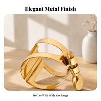Banded Brass Saxophone Ligature Tightening Screw Gold Saxophone Mouthpiece Clamp