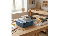 Precision Mini Table Saw Compact Craft Table Saw Tabletop Desktop Cutting Machine Portable for DIY Makers, Hobbyists, Model Making, Home Workshop, Small Workbench