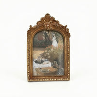 Antique-Style Resin Photo Frame Carved Ornate Frame with Floral Details Traditional Embossed for Decorators, Gallery Wall, Studio