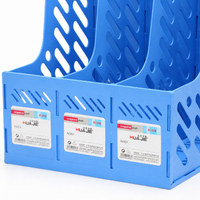 Upright Magazine File Organiser, Blue PP Magazine Holder, Desk Organiser File Organiser for A4 Documents, 320x258x310cm