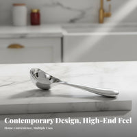 Stainless Steel Ice Cream Ladle Auto-Defrosting-Defrosting Fruit Baller Spoon Water Fruit Ladle Food Grade Sturdy Duty Ice Cream