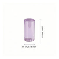 Cylindrical Block Translucent Acrylic Cylinder Clear Block Smooth Crystal Acrylic Blocks Stackable for Preschoolers, Preschool