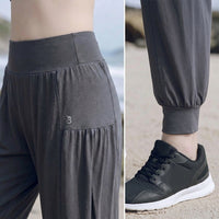 Joggers for Women with High Waist and Elastic Design, Harem Pants in Soft Modal Textile, Plus Size Tracksuit Bottoms for Running and Fitness