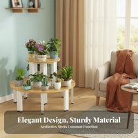 Indoor & Outdoor Use four-tier Corner Plant Stand Floor-Standing Pot Holder Multitiered Design Tiered Shelf Stepped Layout for Gardeners, Apartment Dwellers, homeowners, Balcony, Living Room, Bedroom, Office