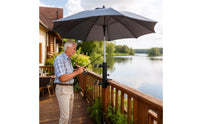 Deck Railing Umbrella Holder Heavy Duty Railing Umbrella Holder Stable Outdoor Hardware for Poolside