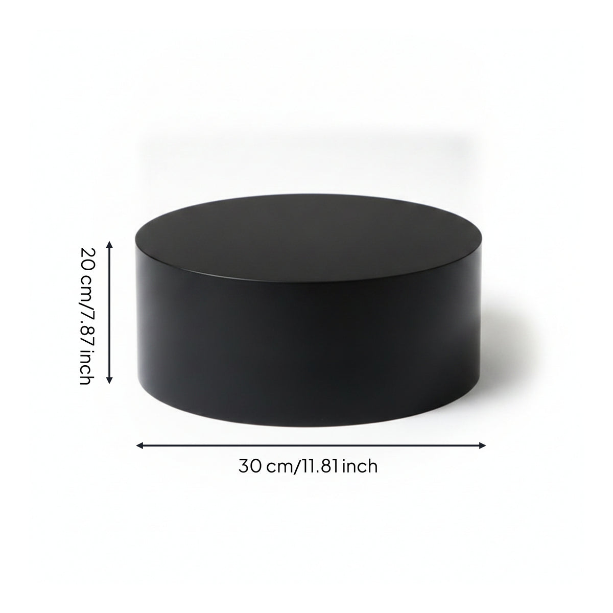 Smooth Cylindrical Display Base Contemporary Circular Acrylic Pedestal