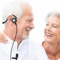 Portable Wired Hearing Aid Earphone ENC Noise Reduction Foldable Assistive Headset Ambient Sound Awareness for Seniors, Noisy Places