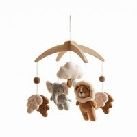 Wooden Crib Mobile Arched Frame Wooden Infant Present Idea Nursery Bed for Pram