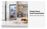 Partitisingle-unitd Design Divided food container Stackable Divided Container with Lid food-safe material complimentaryzer Organizer prepvents Odor prepvent flavor transfering for Home Organizers, Meal prepppers, Families, Refrigerator, Pantry