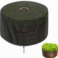 Fitted Top Raised Bed Cover Drawstring Bottom Material Garden Cover Carry Handle Round