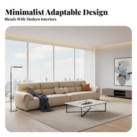 3-Seater Straight Sofa Modern Minimalist design 3-Seater Sofa Light Luxury Aesthetic Living Room Furniture for Homeowners, Families, Home, Lounge Area