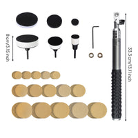 Handheld Bowl Sander Rotatable Head Lathe Sanding Attachment Anti-Slip Grip Wood Polishing Sander for Craft Makers