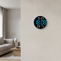 Digital Wall Clock with Temperature Display Large Digital Wall Clock with Date Display Luminous for Home Office
