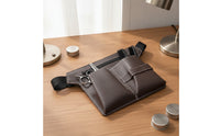 Leather-Like Barber Waist Bag Structured Waist Bag with Adjustable Strap Handsunrestricted Hairdresser Tool Pouch Easy to Clean for Hairdressers, Barbershop