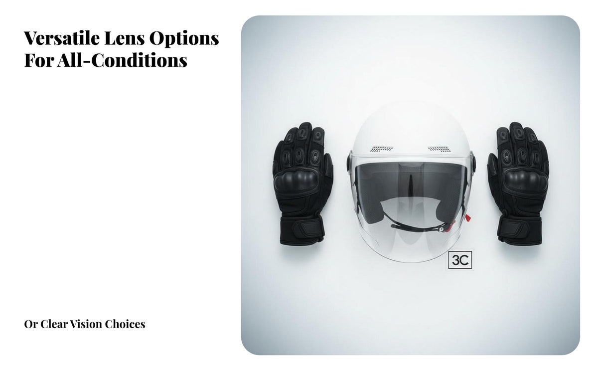 Motorcycle Half Helmet 3C Certified Helmet Official Standard Compliant Guarding Headwear for Motorcyclists, Commuters, Daily Travel