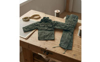 1/6 Scale Doll Outfit Dark Green Doll Workwear Set Long Sleeve Work Jacket and Pants Set