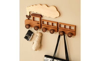 Coat Hook with   Form Top Drill Train Coat Hook Space-Saving Train Wall Hanger for Young Children