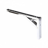 Space-Saving Coil-Driven Loaded Shelf Support Bracket Heavy Duty Reinforced Folding Shelf Support Easy Installation Triangle Folding Bracket
