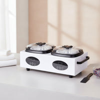Double Pot Depilatory Heater Independent Temperature Control Depilatory Heater with Dual Pots Fast Heating Overheating