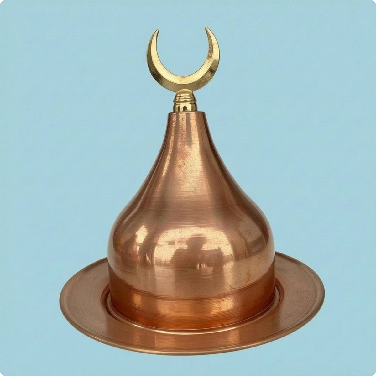 Copper Sugar Bowl Matching Tray Copper Sugar Dish Seasoning Container Bell-Shaped Storage Jar Antique Design