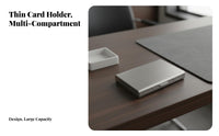 Stainless Steel Card Holder Anti-Degaussing Stainless Steel Credit Card Wallet
