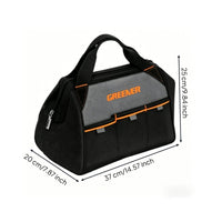 Waterproof Electrician Tool Bag Wear-Resistant Oxford Cloth Tool Bag Large Capacity Multiple Pockets for Electricians, Carpenters, Technicians