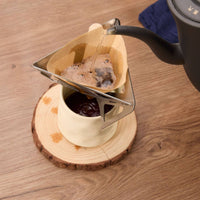 Foldable Camping Pour over Stand Heat Resistant Folding Coffee Dripper Easy to Clean Collapsible Pour over Dripper Reusable for Travel